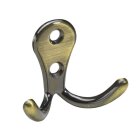 HETTICH Mantelhaken, Zinkdruckguss, vermessingt 54 x 44 x...