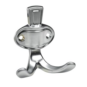 Mantelhaken Aluminium-Optik 68 x 76 x 45mm
