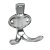 HETTICH Mantelhaken, 68 x 76 x 45 mm, Zinkdruckguss, Aluminium Optik
