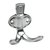 Mantelhaken Aluminium-Optik 68 x 76 x 45mm