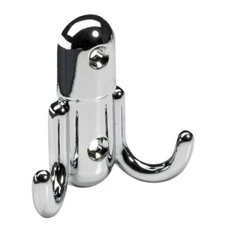 HETTICH Mantelhaken, 55 x 60 x 22 mm, Zinkdruckguss verchromt