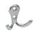 HETTICH Mantelhaken, 54 x 44 x 24 mm, Zinkdruckguss, Aluminium-Optik