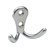 Mantelhaken Aluminium-Optik 54 x 44 x 24mm