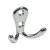 Hettich Mantelhaken, 54 x 44 x 24mm, Zinkdruckguss verchromt