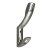 HETTICH Hut/Mantelhaken, 25 x 155 x 65mm, Edelstahl-Optik