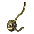 HETTICH Hut/Mantelhaken vermessingt brüniert 35 x 87...