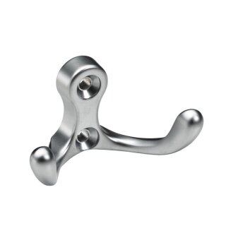 HETTICH Mantelhaken Aluminium-Optik 58 x 31 x 29mm