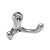 HETTICH Mantelhaken Aluminium-Optik 58 x 31 x 29mm
