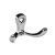 HETTICH Mantelhaken, 58 x 31 x 29 mm, Zinkdruckguss verchromt