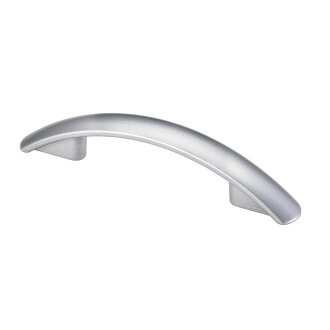 HETTICH Möbelgriff, BA64 mm, Zinkdruckguss, Aluminium-Optik, 104 x 14 x 21 mm