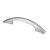 HETTICH Möbelgriff, BA64 mm, Zinkdruckguss, Aluminium-Optik, 104 x 14 x 21 mm