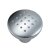 Knopf Zinkdruckguss Aluminium-Optik D34mm