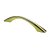 Hettich Möbelgriff, Zinkdruckguss vermessingt, BA 96 mm