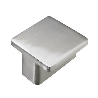Knopf Zinkdruckguss Edelstahl-Optik