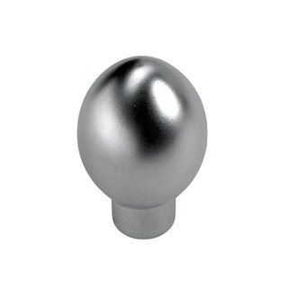 Knopf Zinkdruckguss Aluminium-Optik D17mm