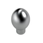 Knopf Zinkdruckguss Aluminium-Optik D17mm