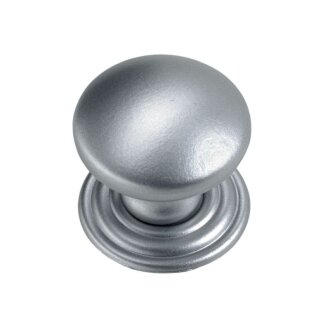 Hettich Möbelknopf, Ø 22mm, Zinkdruckguss, Aluminium-Optik