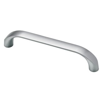 HETTICH Möbelgriff, BA128 mm, Zinkdruckguss, Aluminium Optik, 142x13,5x26,5 mm