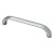 Hettich Möbelgriff, BA 128mm, Zinkdruckguss, Aluminium-Optik