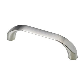 HETTICH Möbelgriff, BA96mm, Zinkdruckguss, Edelstahl-Optik, 109 x 13 x 25mm