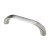 HETTICH Möbelgriff, BA96mm, Zinkdruckguss, Edelstahl-Optik, 109 x 13 x 25mm