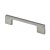 HETTICH Möbelgriff, BA 96mm, Zinkdruckguss, Edelstahl-Optik, 130 x 27 x 8mm