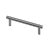 HETTICH Griff, Stahl, Edelstahl-Optik, BA 96mm, Ø 10mm