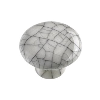 Möbelknopf Porzellan weiß Vintage Ø 32mm