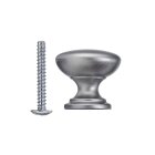 Möbelknopf, Kunststoff, grau, Ø 25mm