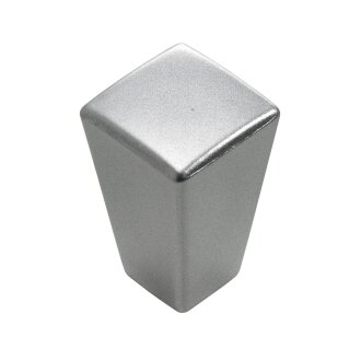 HETTICH Möbelknopf Kunststoff Aluminium-Optik Ø 15mm