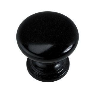 Möbelknopf Kunststoff schwarz Ø 25mm