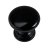 Möbelknopf Kunststoff schwarz Ø 25mm