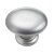 Hettich Möbelknopf, Ø 33 x 27 mm, Kunststoff, Aluminium-Optik