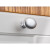 Hettich Möbelknopf, Ø 33 x 27 mm, Kunststoff, Aluminium-Optik
