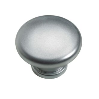 Möbelknopf Kunststoff Aluoptik Ø 40mm