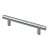 Hettich Möbelgriff, Kunststoff, Aluminium-Optik, BA 96 mm