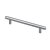 HETTICH Griff Kunststoff Aluminium-Optik BA128mm