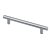 HETTICH Möbelgriff, BA128 mm, Kunststoff, Aluminium-Optik, 12 x 170 x 30 mm