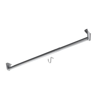 Schrankrohr "verstellbar", Ø 26 x 650 - 1200 mm, Stahl, silbergrau