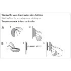 Hettich Wandpuffer zum Anschrauben oder Ankleben, Ø 60 x 15 mm, Kunststoff, transparent