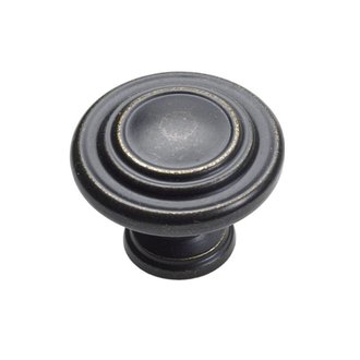 Möbelknopf Zinkdruckg brüniert D32mm