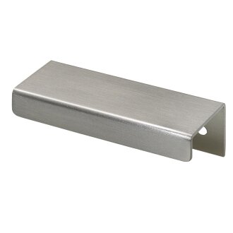 Hettich Möbelgriff, 80 x 12,5 x 35 mm, BA 60 mm, Aluminium, Edelstahl-Optik