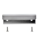 Hettich Möbelgriff, 80 x 12,5 x 35 mm, BA 60 mm, Aluminium, Edelstahl-Optik
