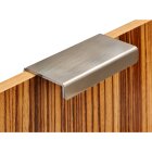 HETTICH Möbelgriff, 80 x 12,5 x 35mm, BA 60mm, Aluminium, Edelstahl-Optik