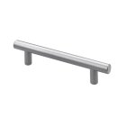 Hettich Möbelgriff, Stahl, Aluminium-Optik, BA 96 mm