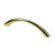 Hettich Möbelgriff, 112,5 x 10 x 26,5 mm, Zinkdruckguss vermessingt, BA 96 mm