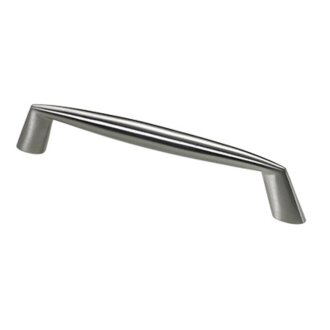 HETTICH Möbelgriff, BA128mm, Zinkdruckguss, Edelstahl-Optik, 148 x 11 x 28mm