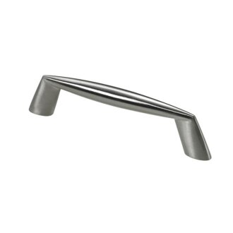 HETTICH Möbelgriff, BA96 mm, Zinkdruckguss, Edelstahl-Optik, 116 x 11 x 28 mm