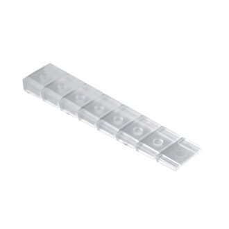 HETTICH Unterlegkeil zum Abknipsen, 8 x 20 x 100 mm, Kunststoff, transparent  4 Stück