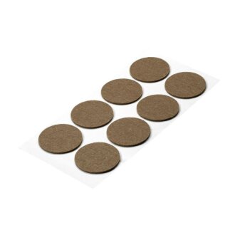 HETTICH Filzgleiter-Set, Ø50mm, braun, 8 Stück